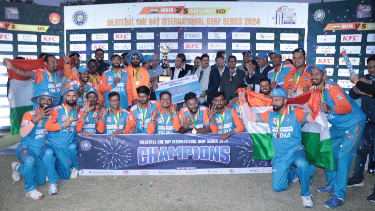 India Emerges Victorious in Bilateral ODI Deaf Cricket Series against Sri Lanka