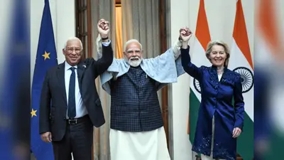 India-EU FTA: A Historic Economic Opening or a High-Stakes Gamble for Indian Industry? India-EU FTA Sealed: Powerful PM Modi-EU Leaders' Handshake Moment Sends Big Global Message