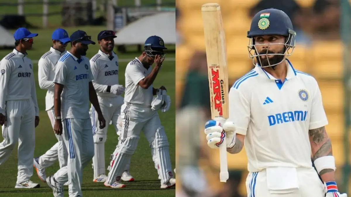 Virat Kohli Invites Shubman Gill, Rishabh Pant, Mohammed Siraj to London Home Ahead of 1st Test vs England: REPORT India Intrasquad Team (L), Virat Kohli (R)
