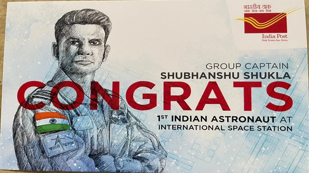 India Post Honours Group Captain Shubhanshu Shukla's Historic Space Flight, Issues Special Cover And Picture Postcard