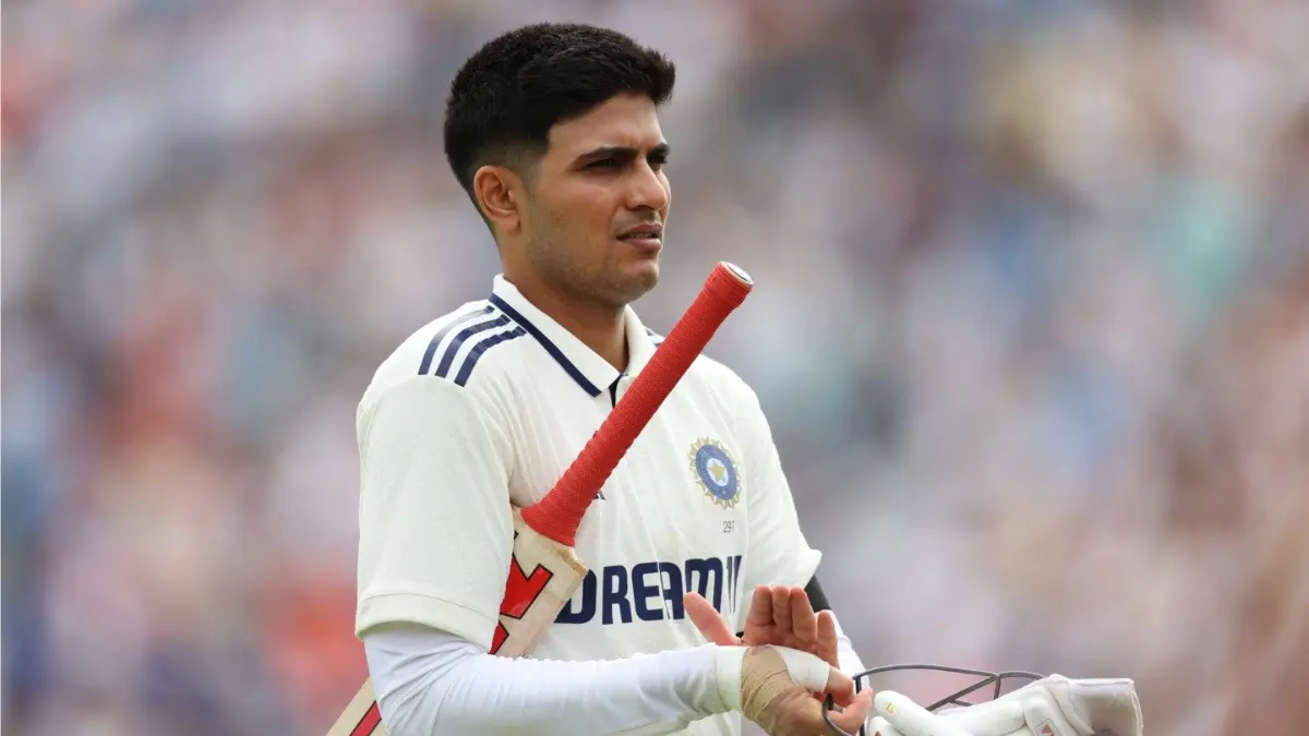 India's captain Shubman Gill walks off the field on Day 1 at Headingle Test against England