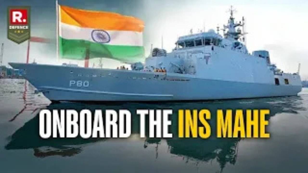 India's Navy Unveils Home-Built Submarine Hunter INS Mahe