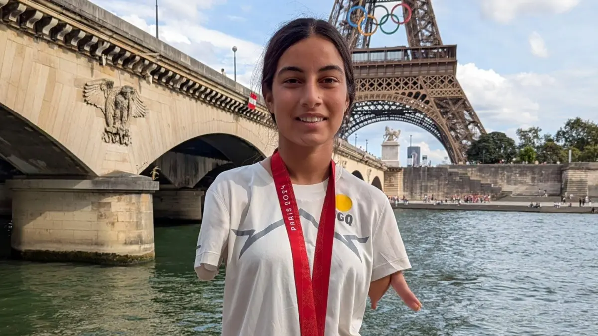 Sheetal Devi Crowned Para World Archery Champion! Archer Scripts History After Beating Turkiye's World No.1 Oznur Cure Girdi India's para archer Sheetal Devi poses for a picture with her Paris Paralympics 2024 bronze medal