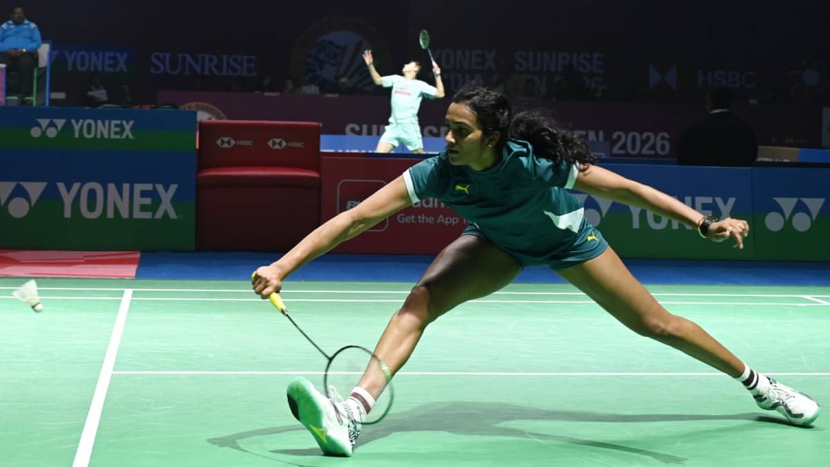 India's PV Sindhu in action