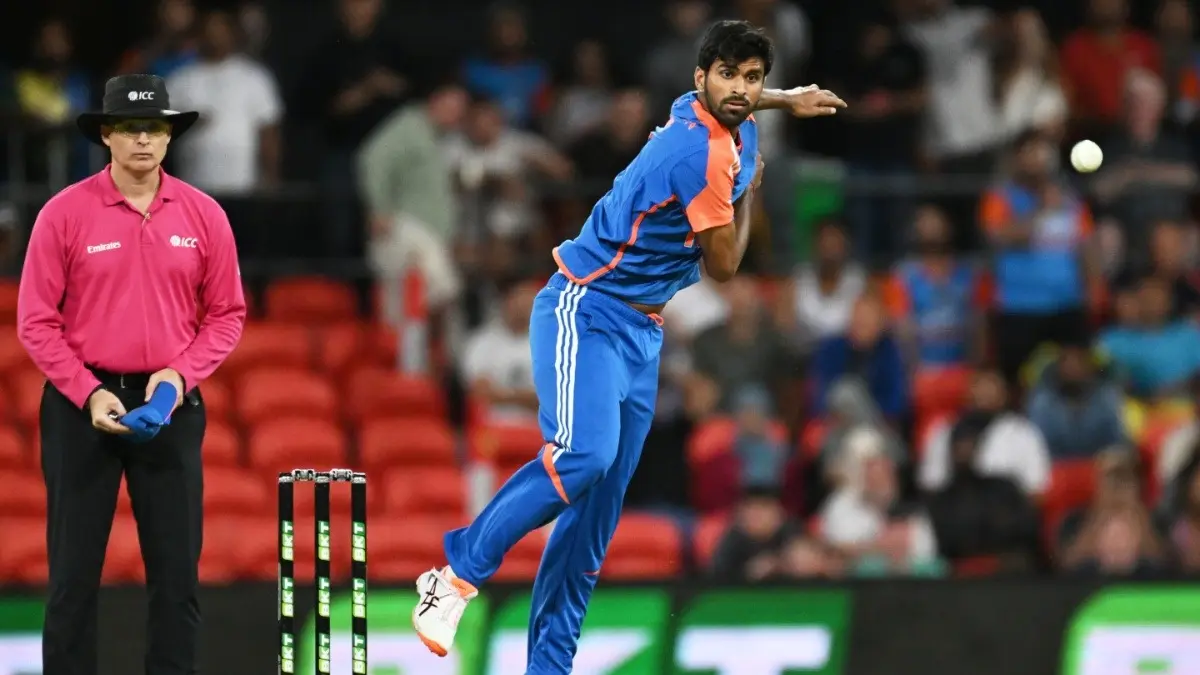 Washington Sundar Adds Another Feather To His Cap Following All-Round Brilliance In India vs Australia T20Is India's Washington Sundar in action against Australia in T20Is