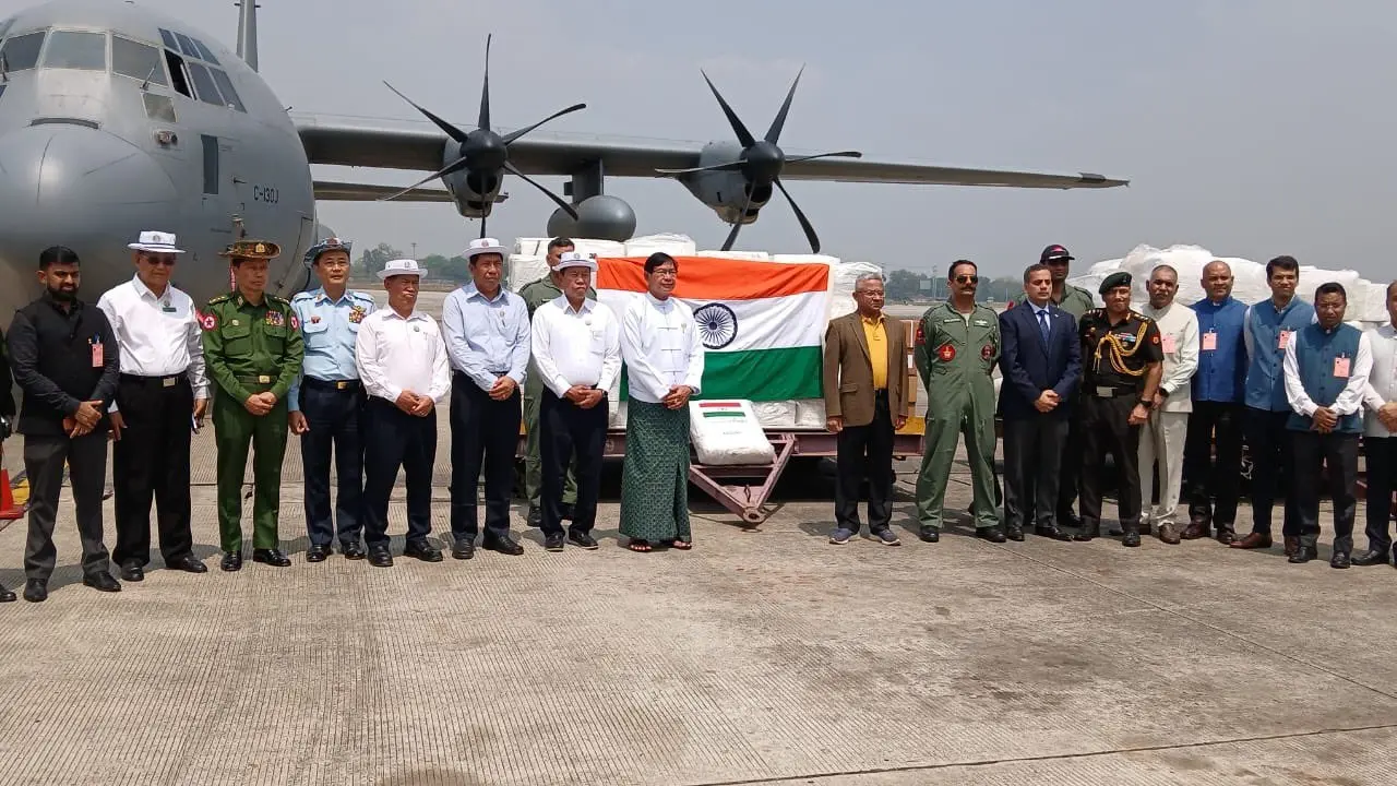 India Sends Relief Material to Myanmar Bangkok