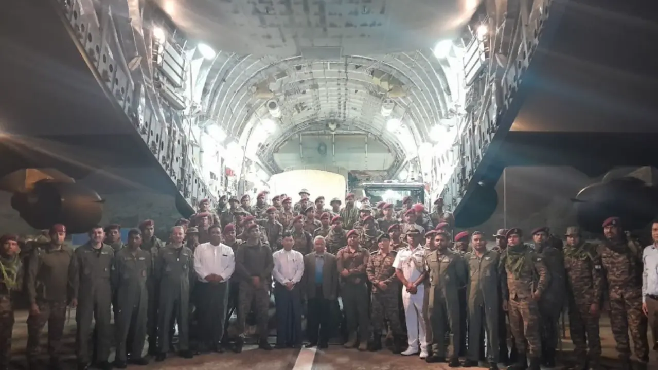 India Sends Relief to Myanmar