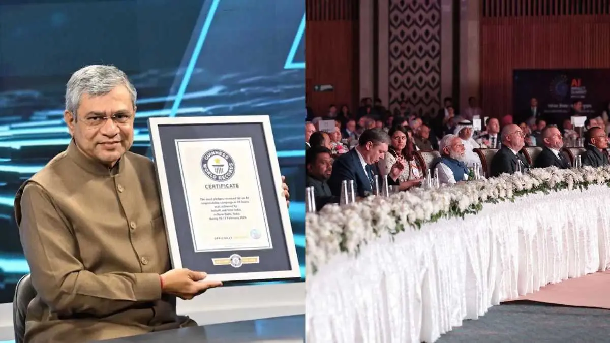 India Sets Guinness World Record With 2.5 Lakh+ AI Responsibility Pledges In 24 Hours India Sets Guinness World Record With 2.5 Lakh+ AI Responsibility Pledges In 24 Hours