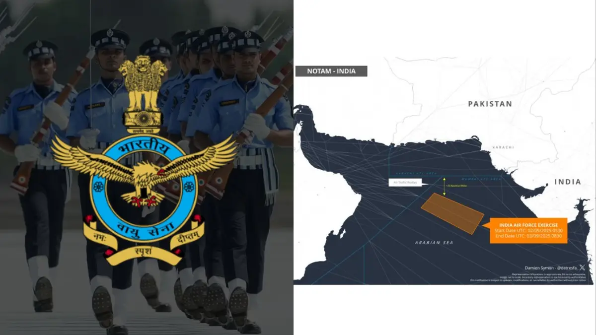 India to Conduct Two-Day Air Force Drill Near Pakistani Airspace in Arabian Sea