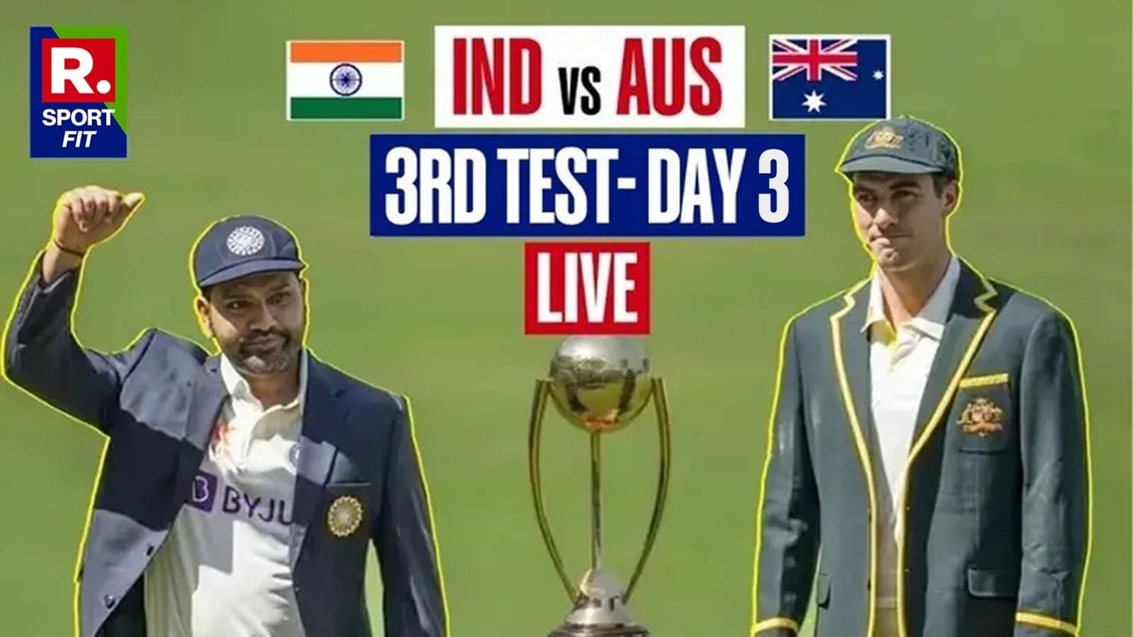 India vs Australia 3rd Test Day 3 Live Score & Updates India Lose 2