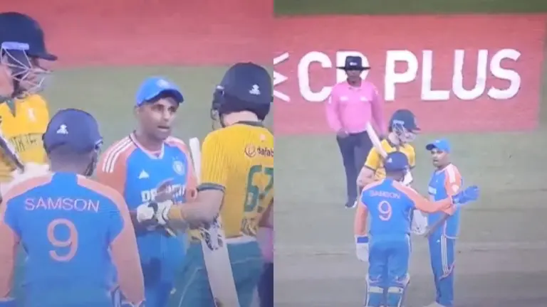 Suryakumar Yadav Defends Sanju Samson During Stumper's Intense Mid-match Exchange with Jansen India vs South Africa