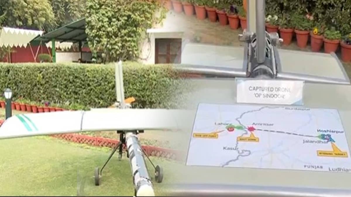 Indian Army Showcases Turkish-Made Pakistan Military Drone Captured During Operation Sindoor