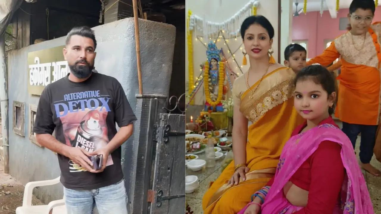 indian cricketer mohammad shami meets his daughter after long time