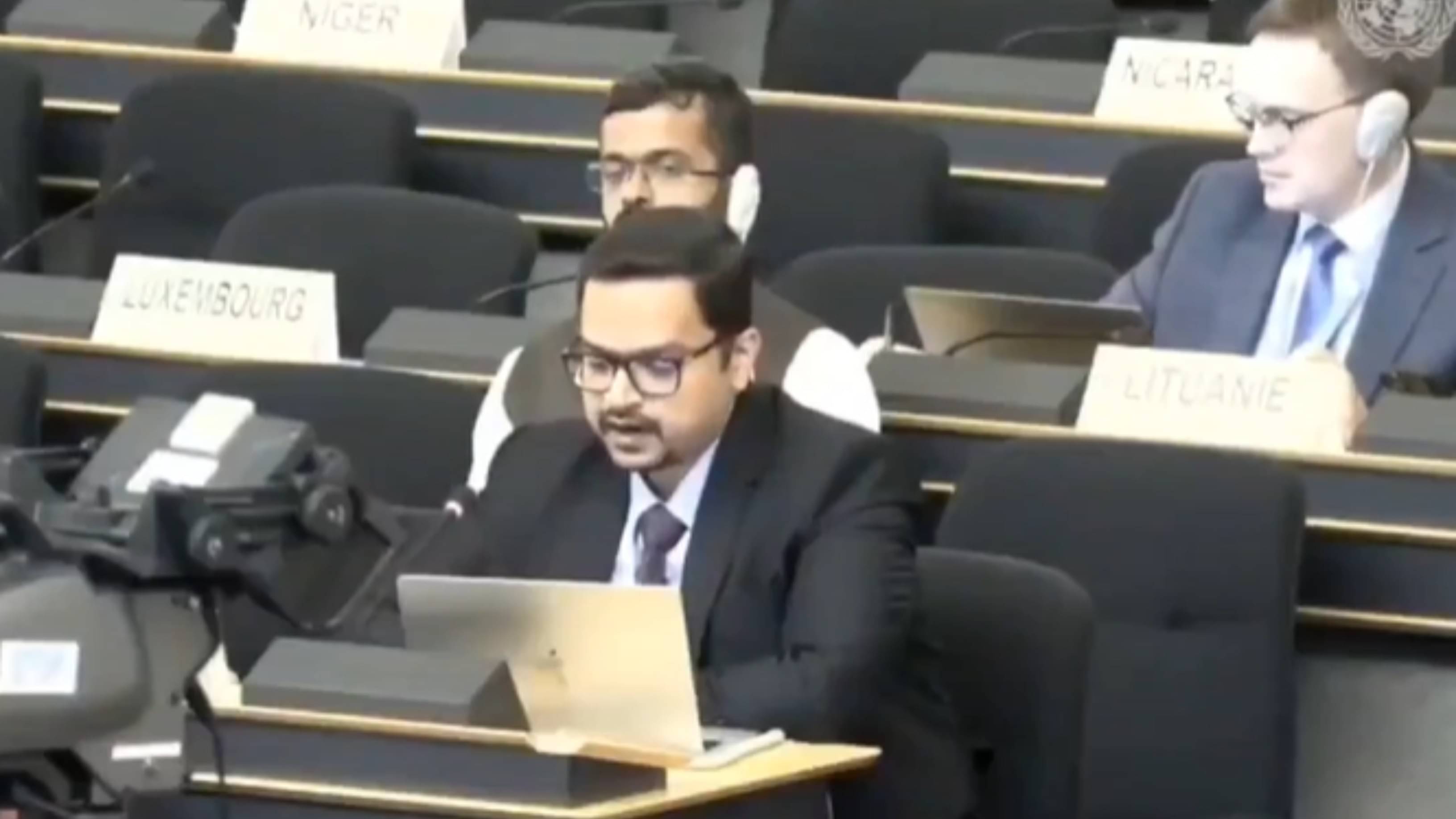 Indian Diplomat Kshitij Tyagi at UNHRC