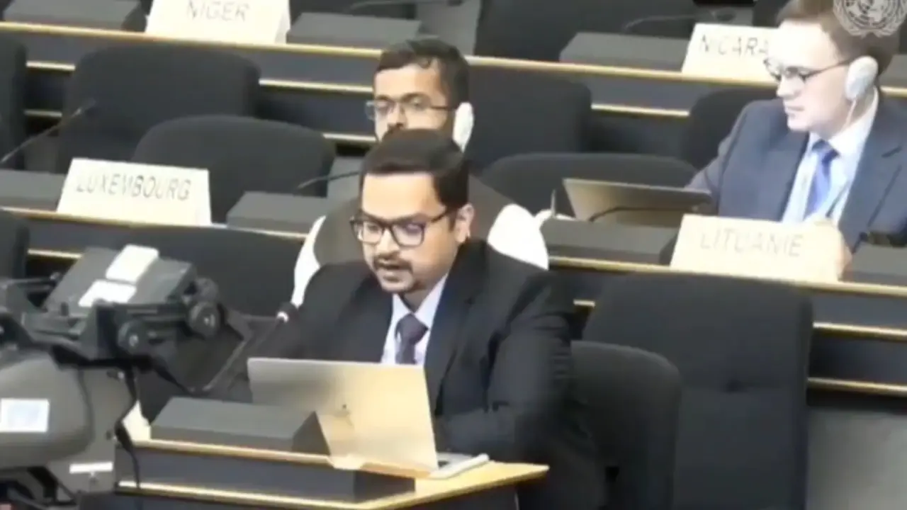 Indian Diplomat Kshitij Tyagi at UNHRC