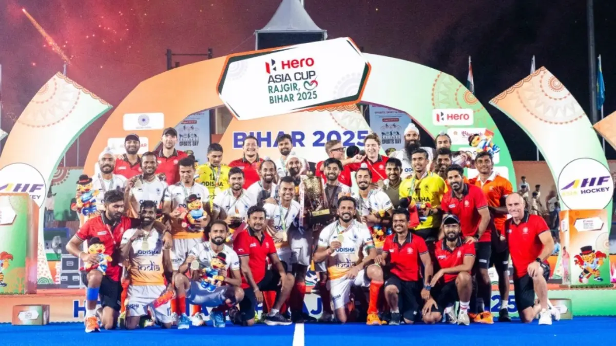 Indian hockey team celebrates Asia Cup victory