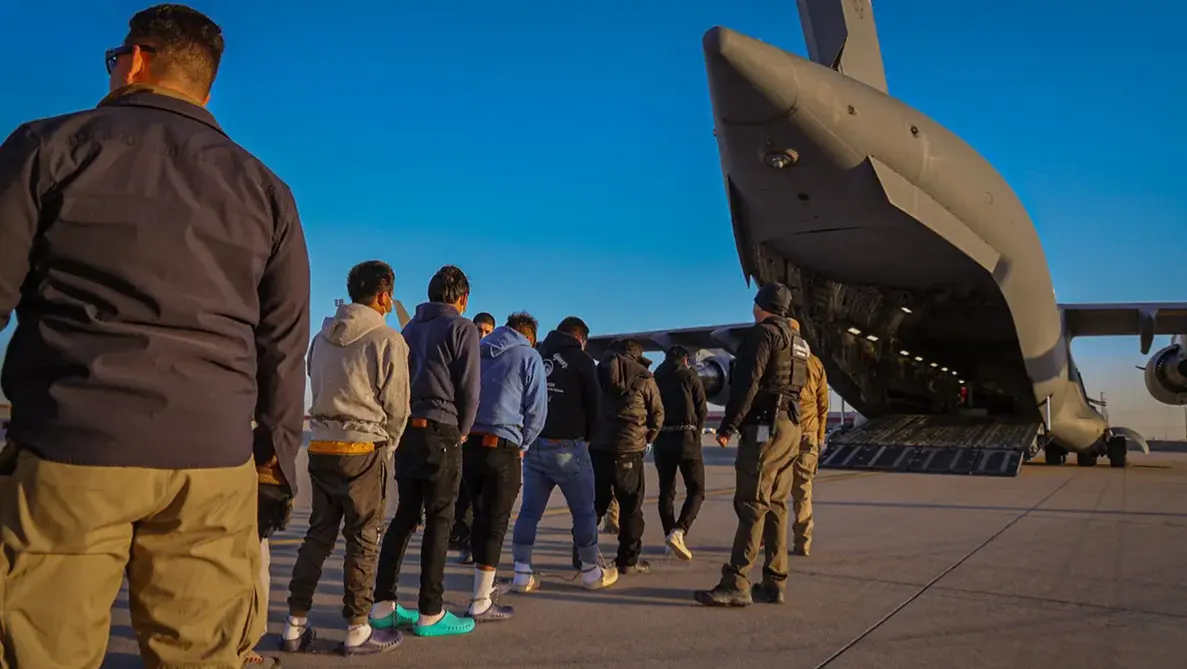 119 Indian Immigrants Deported from US After Modi-Trump Talks, Military Transport Aircraft to Land in Amritsar Today Another round of Indians deportees set to arrive in Amritsar on Feb 16