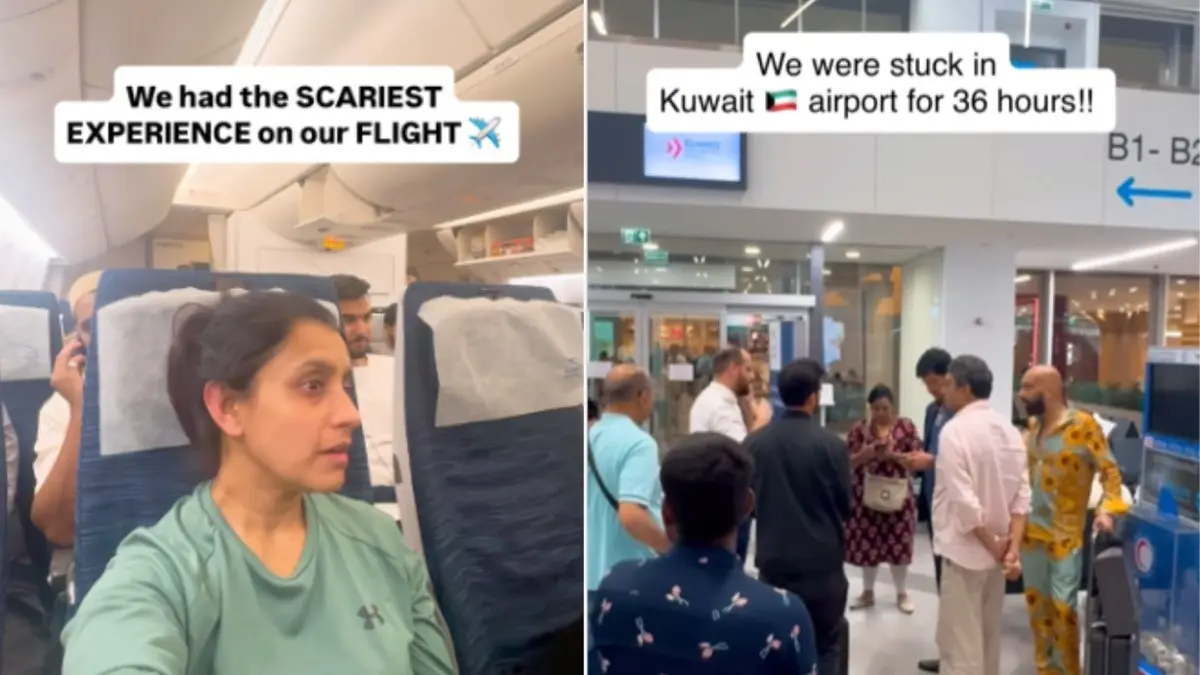Indian Mother And Daughter Stranded At Kuwait Airport For 36 Hours As Iran Bombs Us Bases In Qatar Indian Mother And Daughter Stranded At Kuwait Airport For 36 Hours As Iran Bombs US Bases In Qatar