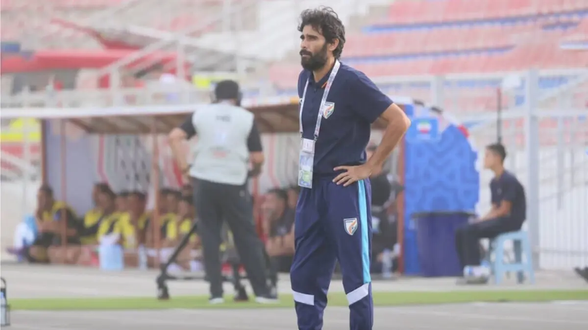 Indian National Team head coach Khalid Jamil in the CAFA Nations Cup 2025