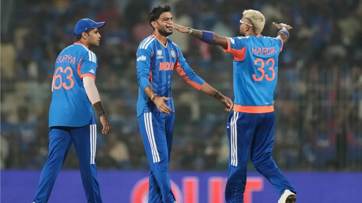 India vs Zimbabwe, T20 World Cup Super 8 HIGHLIGHTS: India Clinch Dominating 72-Run Win Over Zimbabwe In Super Eight Indian players celebrating after taking a wicket against Zimbabwe