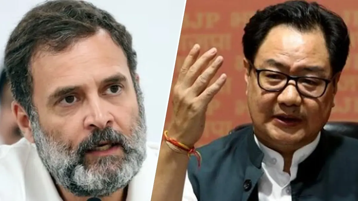 'Indian Source Or Chinese?': Kiren Rijiju Lambasts Rahul Gandhi After SC Pulls Him Up Over 'Chinese Land Grab' Remark