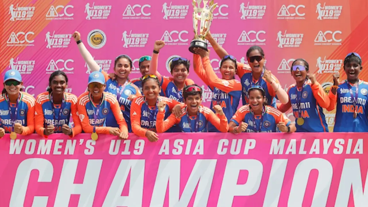 India Thrash Bangladesh By 41 Runs To Win Inaugural Under 19 Women's Asia Cup Indian U19 Women's Cricket Team