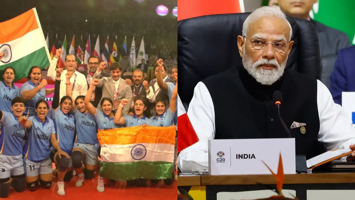 Indian Women's Kabaddi Team, PM Narendra Modi