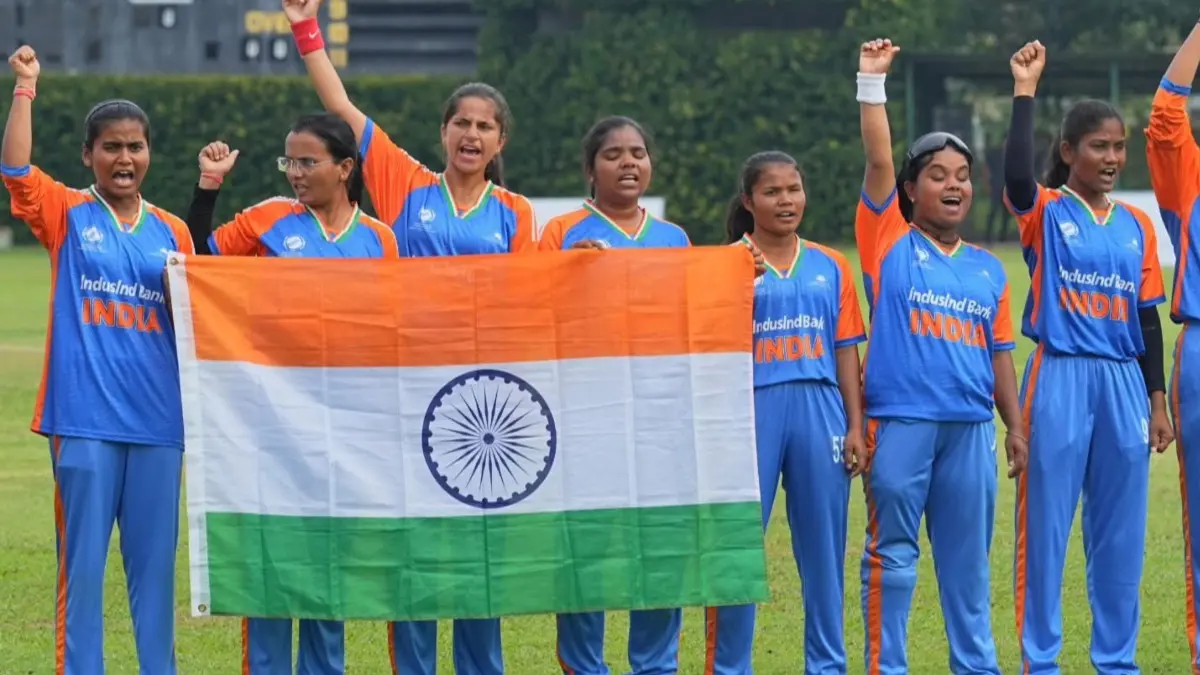 India Crowned As Champions Of Inaugural T20 Blind Women’s World Cup After Seven-wicket Victory vs Nepal Indian Women’s Blind Cricket Team