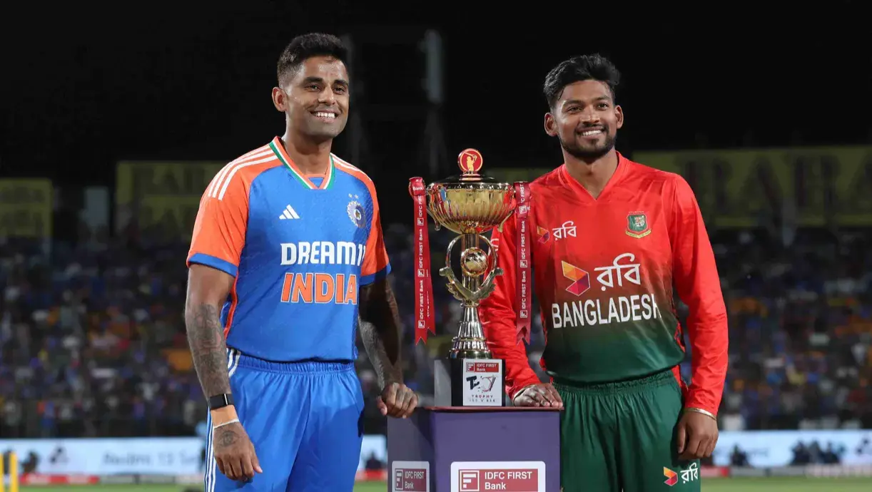 Team India opt to bat against Bangladesh in third T20I at Rajiv Gandhi International Cricket Stadium Team India opt to bat against Bangladesh in third T20I at Rajiv Gandhi International Cricket Stadium