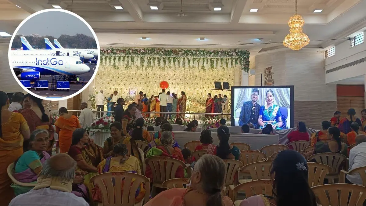 IndiGo Disruption Derails Travel Plans, Newlyweds Attend Their Own Reception Online