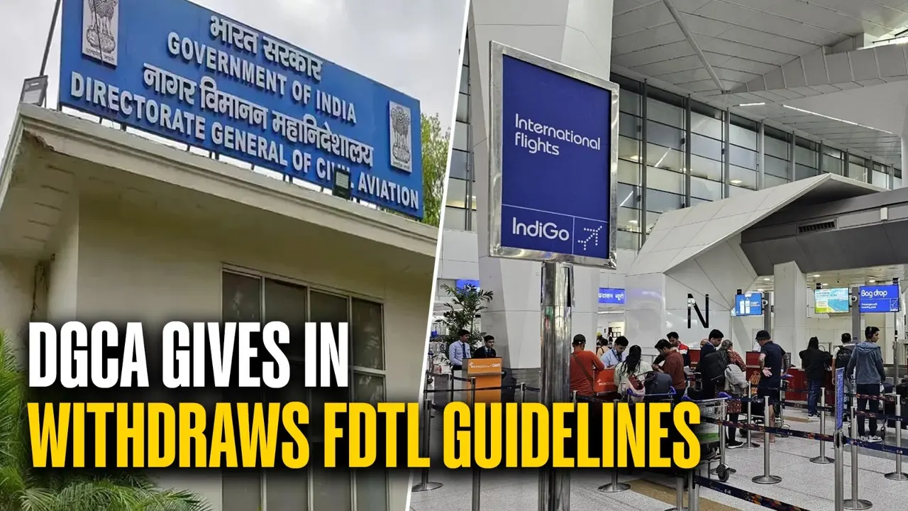 IndiGo Meltdown: DGCA Gives In, Relaxes Key Fatigue Rules to Contain Nationwide Disruptions