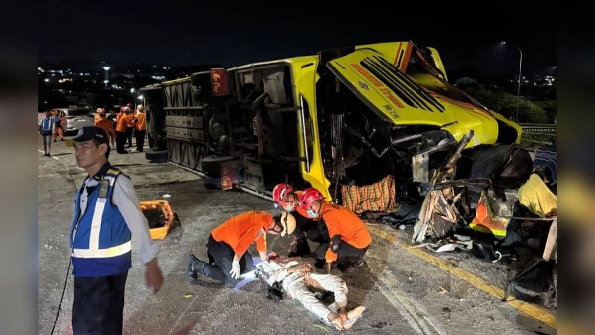 Indonesia Passenger Bus Crash: Vehicle Hit Concrete Barrier After Losing Control, 16 Killed