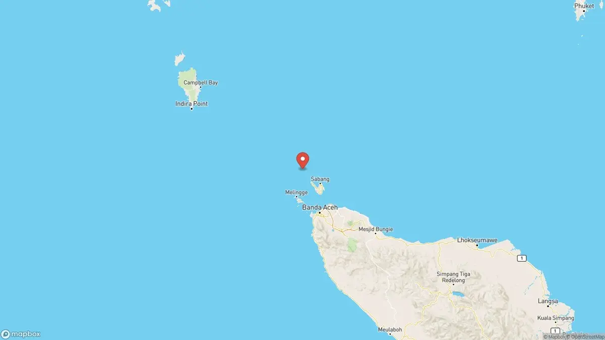 Indonesia Shaken By 5.3-Magnitude Earthquake Near Sabang