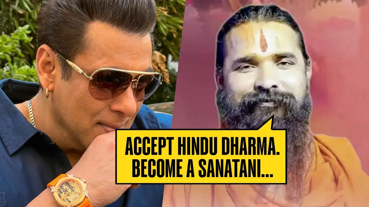 Indore's Mahamandaleshwar Ram Gopal Das Ji Maharaj has invited Salman Khan to accept Hindu Dharma