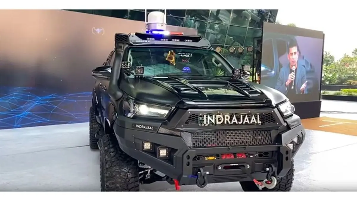 Indrajaal Anti-Drone Patrol Vehicle