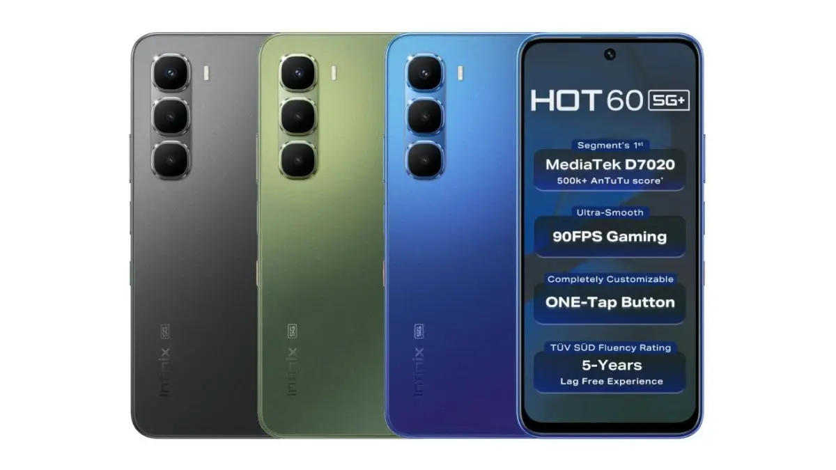 Infinix Hot 60 5G+ Puts A Dedicated AI Button, 5200mAh Battery On A ₹10,499 Phone Infinix Hot 60 5G+