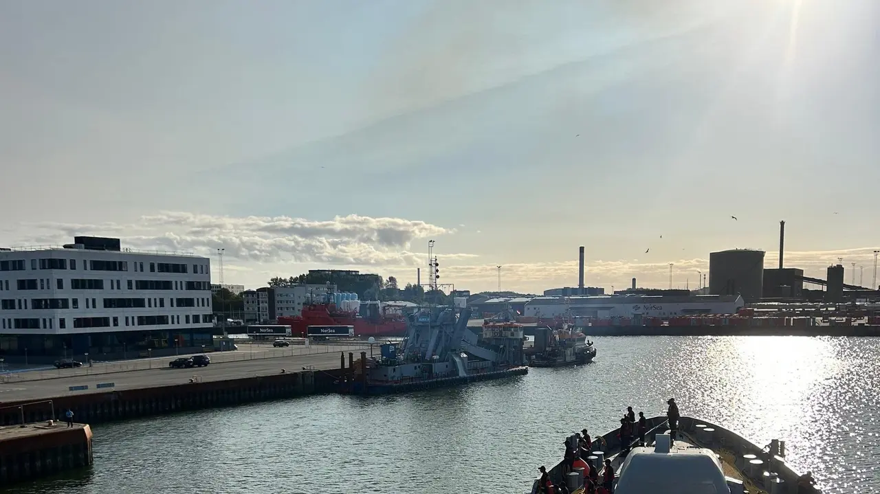INS Tabar arrives in Denmark