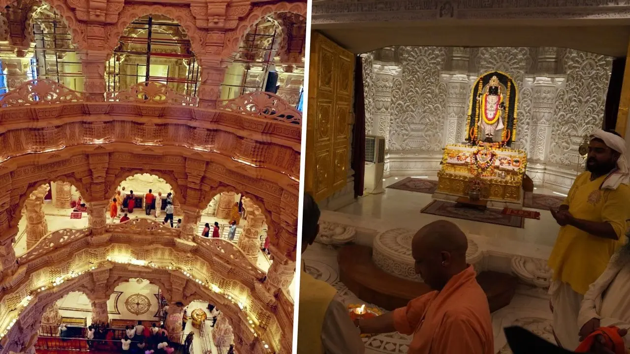 Inside Ayodhya Ram Janmabhoomi Mandir: First Visuals Of Magnificent New Floor Out, Royal Court Ready Ahead Of Diwali