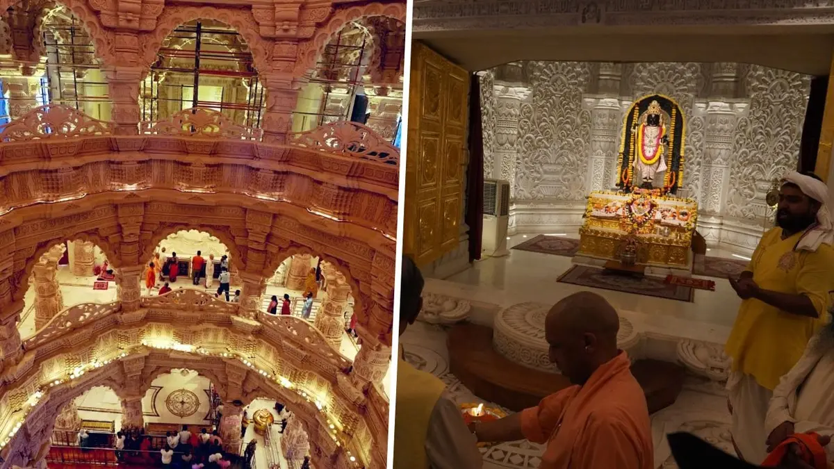 Inside Ayodhya Ram Janmabhoomi Mandir: First Visuals Of Magnificent New Floor Out, Royal Court Ready Ahead Of Diwali Inside Ayodhya Ram Janmabhoomi Mandir: First Visuals Of Magnificent New Floor Out, Royal Court Ready Ahead Of Diwali