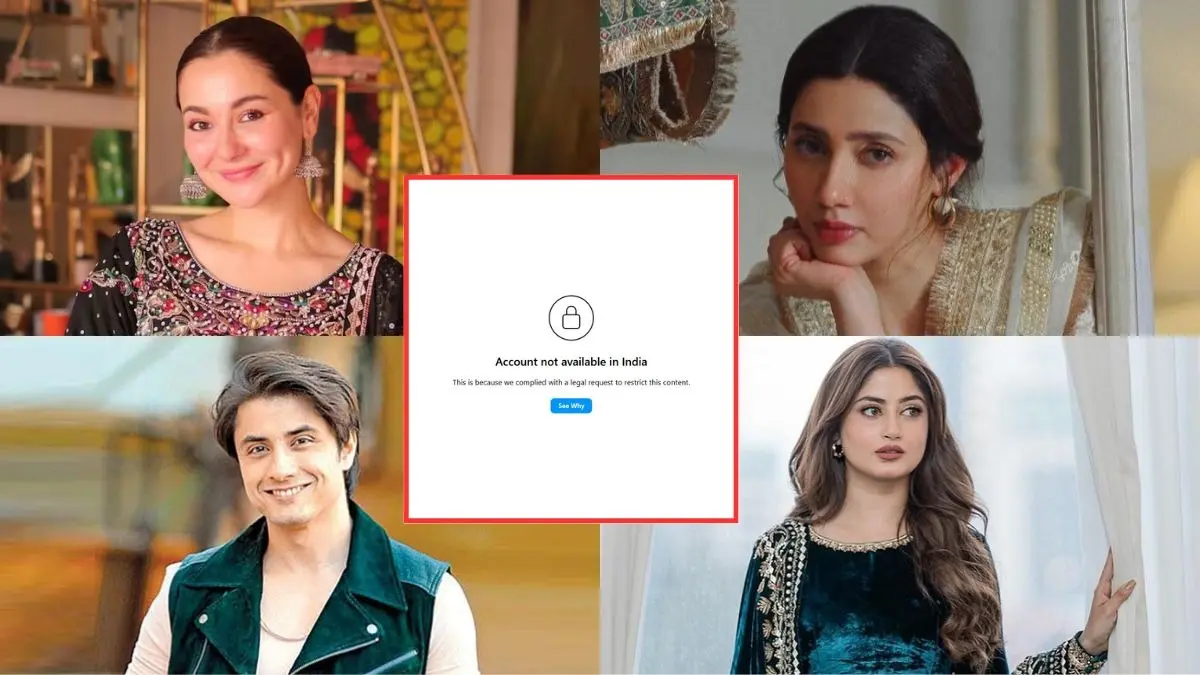 Instagram accounts of Pakistani actors blocked in India
