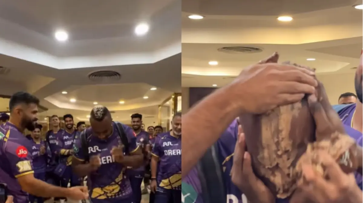 Andre Russell celebrates his 37th birthday