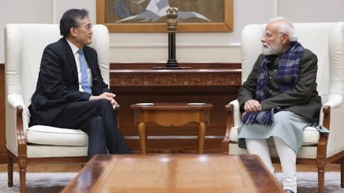 Intel CEO with PM Modi
