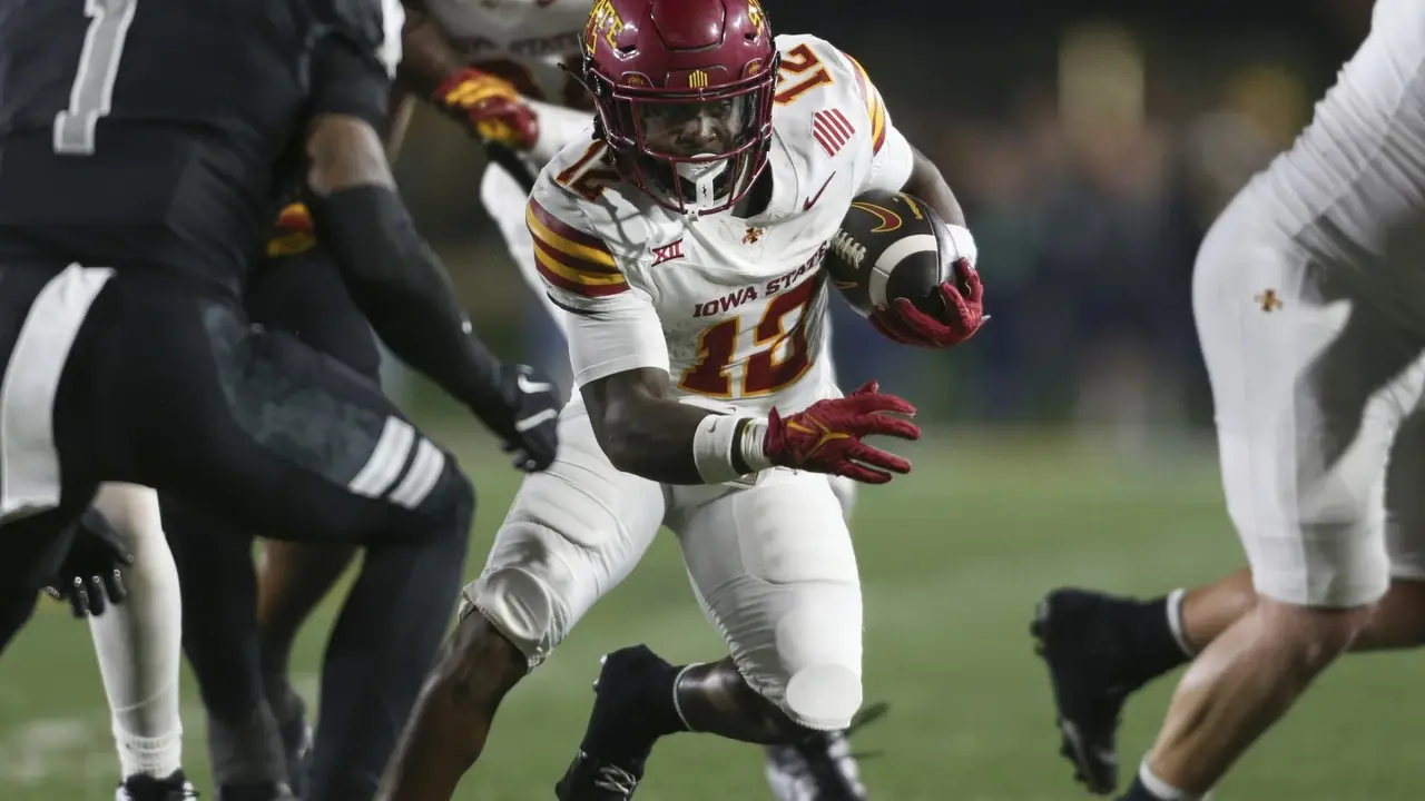Nine teams hit midway point 6-0, and five of them are surprises Iowa state running back Jaylon Jackson