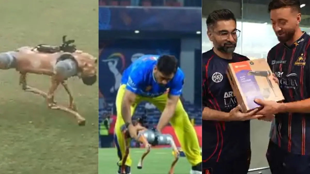 IPL 2025 Robot Dog viral what is the price in PSL 2025 Players are getting hair dryers as prize money