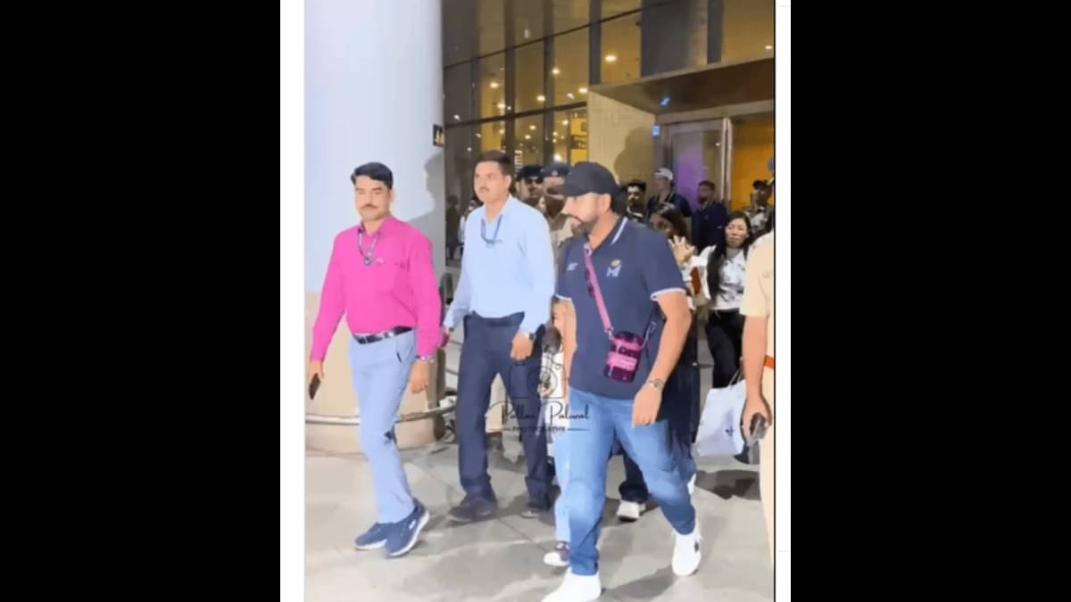 IPL 2025: Rohit Sharma ignores fans as he walks out of Mumbai airport with daughter Samaira