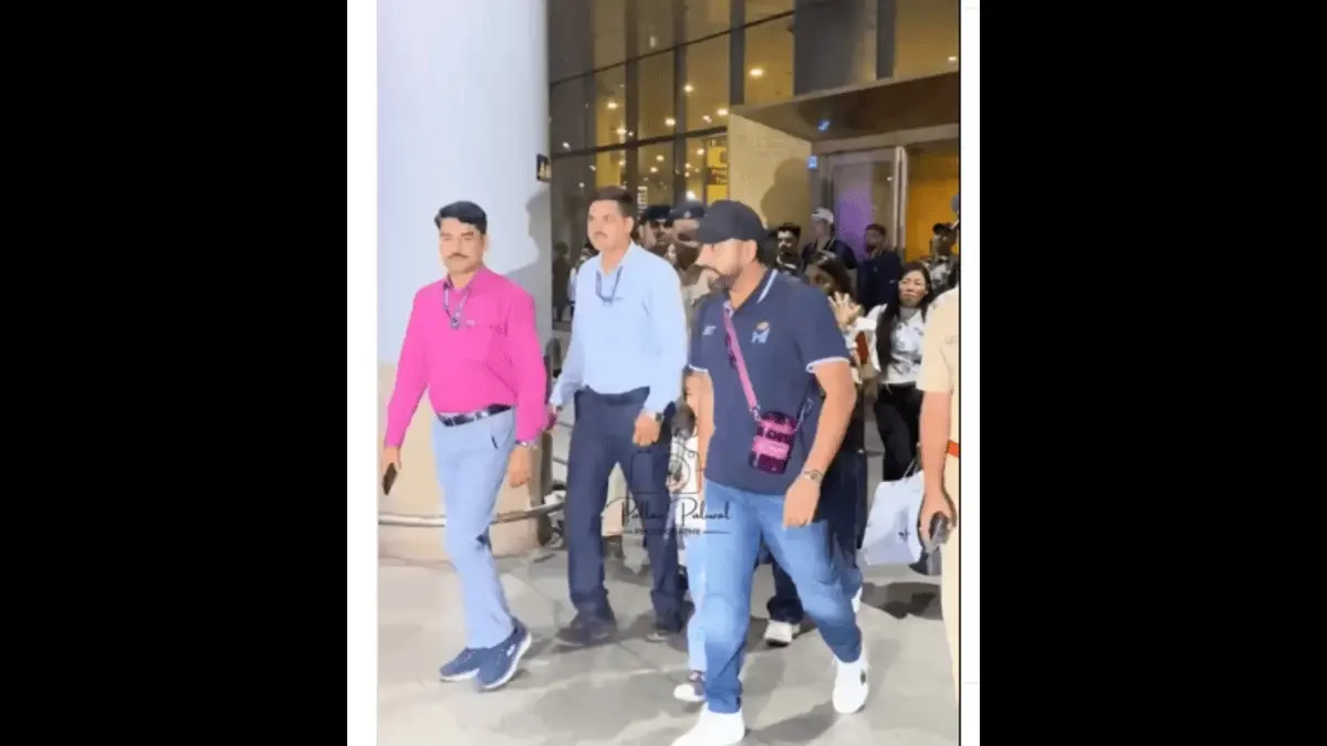 IPL 2025: Rohit Sharma ignores fans as he walks out of Mumbai airport with daughter Samaira