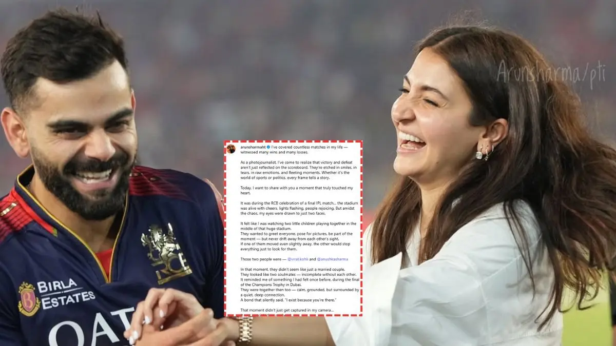 'Soulmates' Anushka Sharma-Virat Kohli Get Heartwarming Shoutout From IPL Photographer, Fans Call Them 'Best Couple, Twin Flames' IPL photographer pens a note for Anushka Sharma and Virat Kohli