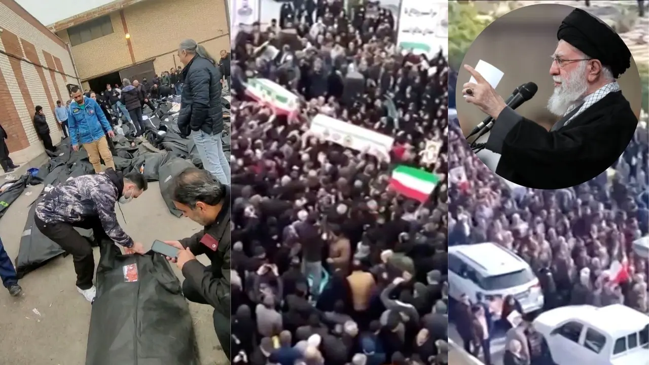 Iran Protest killed 544 people as of now tehran funeral Seyyed Ali Hosseini Khamenei threat protesters donald trump warns