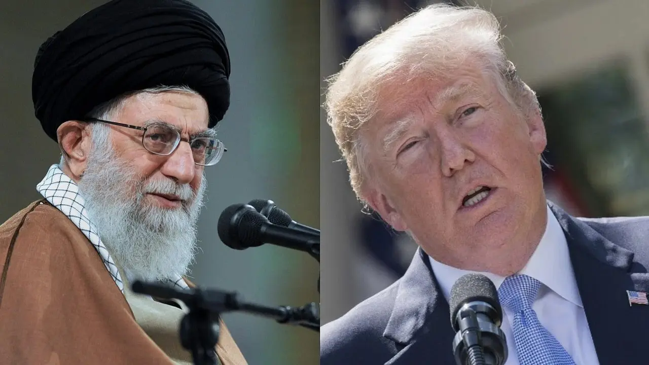Iran's Ayatollah Khamenei and US President Donald Trump