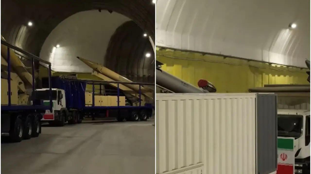 Iran Shows Off Underground ‘Missile City’ Amid Growing Tensions | Watch the Stunning Weapon Tunnel Footage Iran's New Underground ‘Missile City’ Shows Off Weapons Amid Rising Tensions